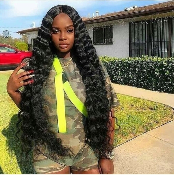 Accessories - Black Curly Lace Front Wig